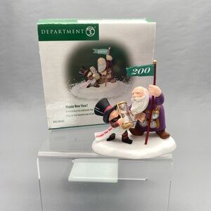 Dept 56 North Pole Series Happy New Year 2000 w/ Box 56443 Santa Father Time